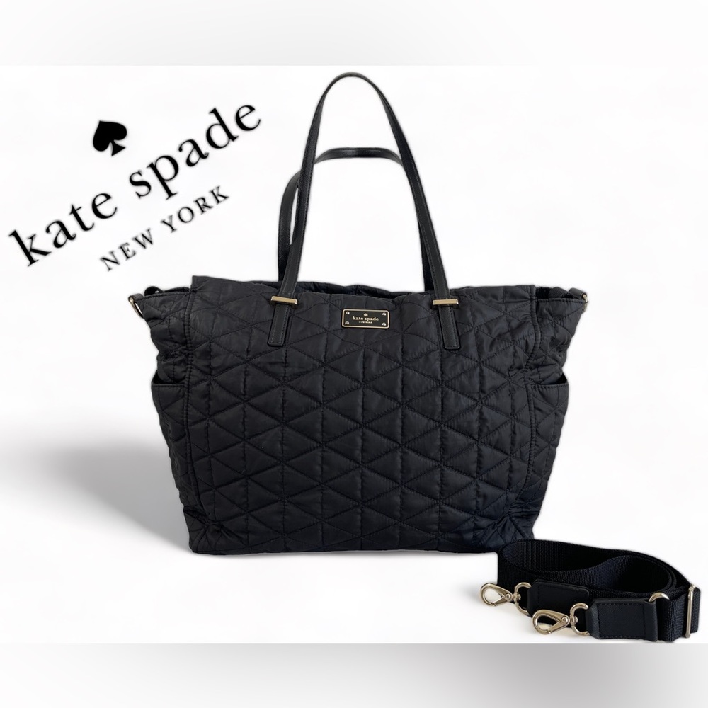 EUC KATE SPADE Quilted Kaylie Travel & Weekender Bag Tote